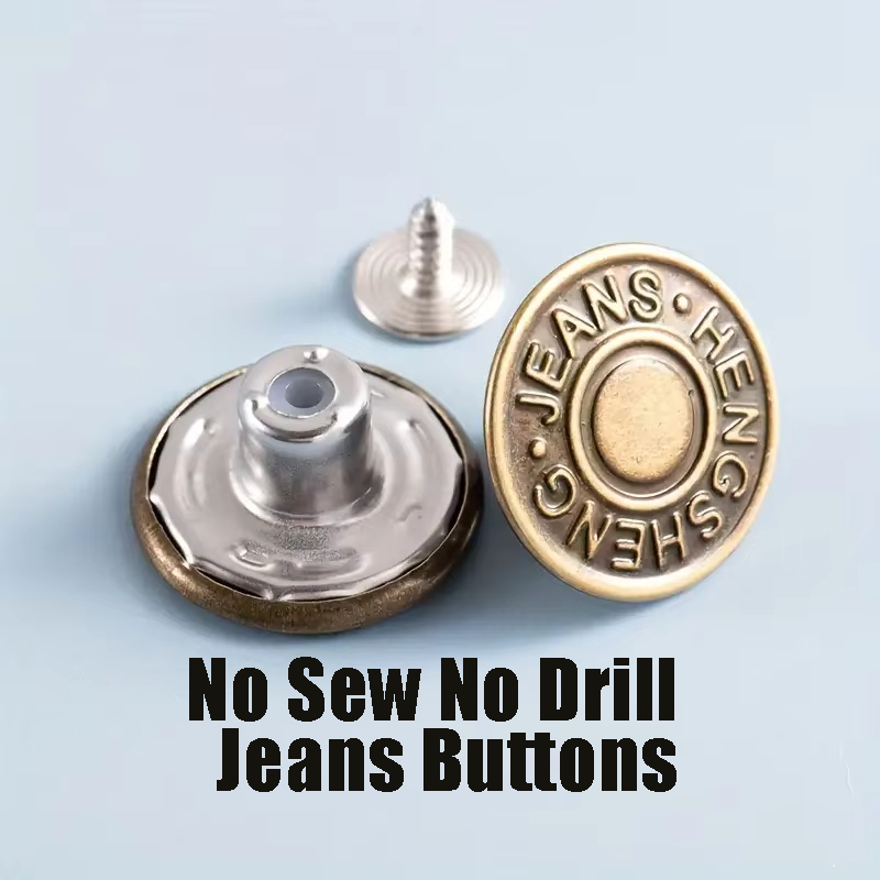 Button Hole Cutter - 10 szt. Brązowe guziki do spodni