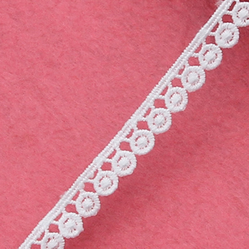 Sewing Eyelet Fabric - 50 jardów białej koronkowej wstążki, tkanina
