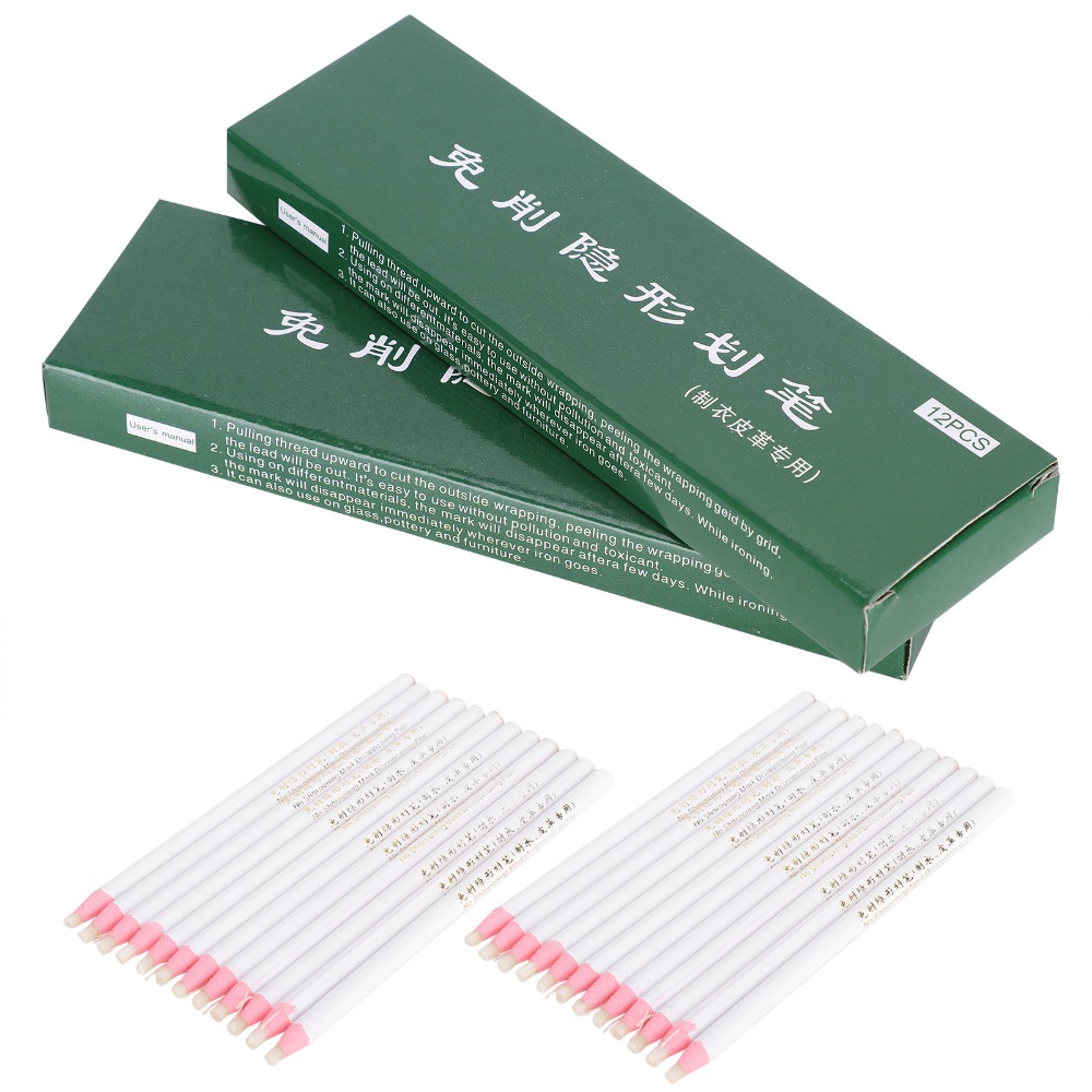 Tailor Chalk Marker - 24 szt. Trwałe ołówki krawieckie bez