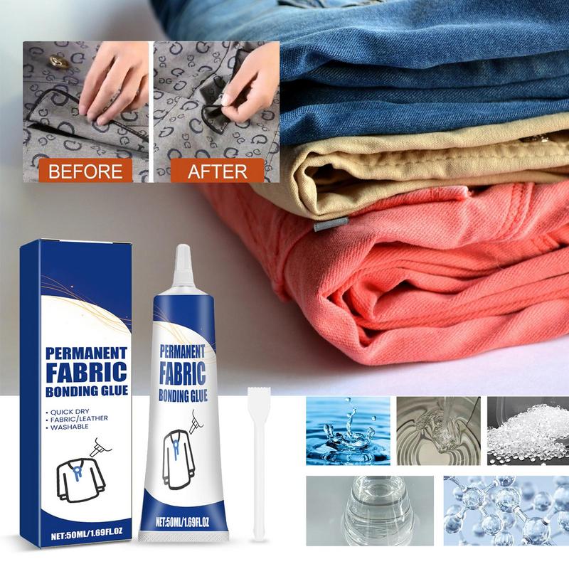 Fabric Glue Bond - Przezroczysty, mocny klej Wodoodporny klej do