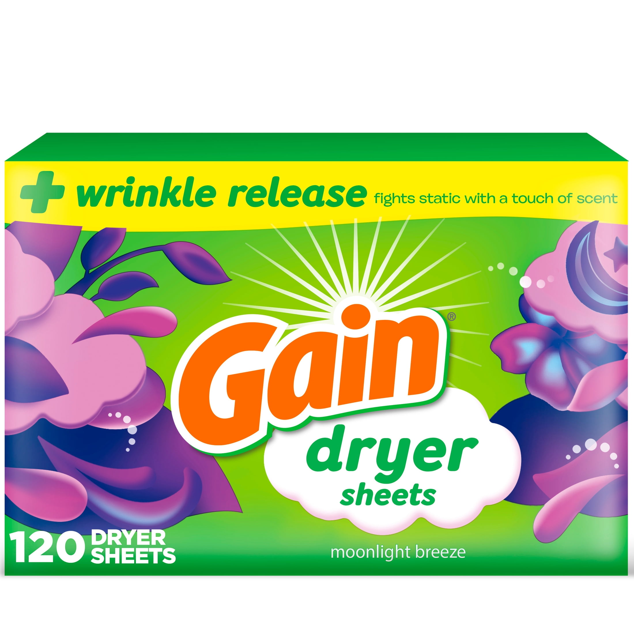 Fabric Softener Sheet - Arkuszki do prania Gain, zapach Moonlight