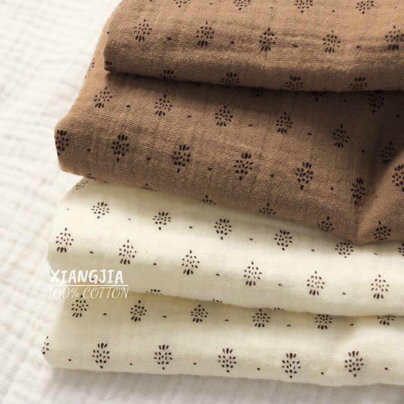 Vintage Sewing Textile - Tkanina tekstylna w stylu vintage, bawełna