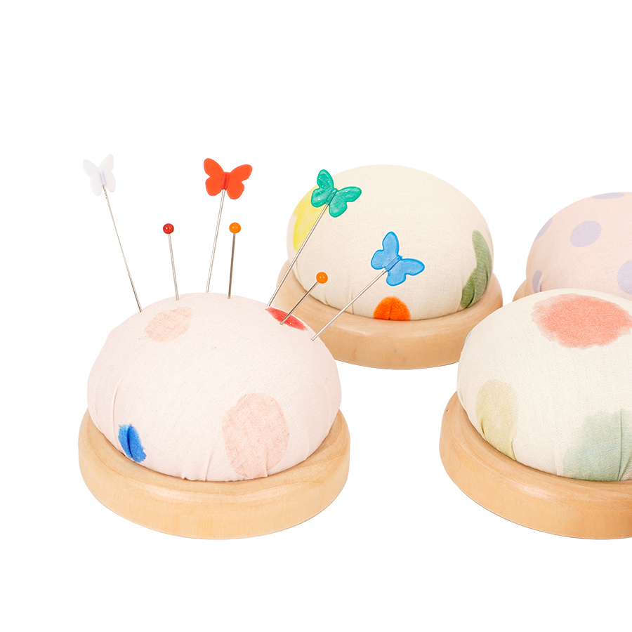 Sewing Pin Cushion - 1 szt. Mała, świeża, materiałowa poduszka