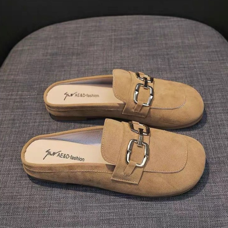 Sewing Latex - Modne damskie retro mule, płaskie, z