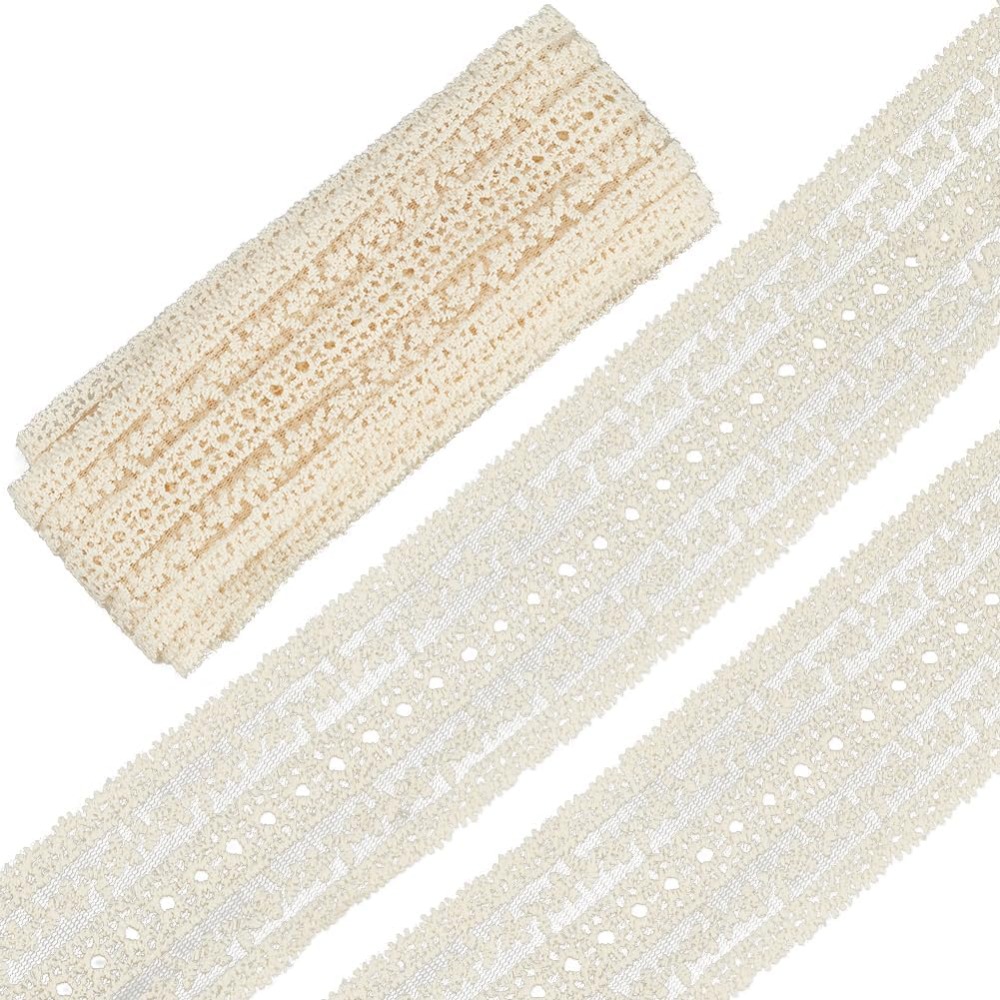 Sewing Eyelet Fabric - 2.2-calowa (5 cm) szeroka, bawełniana koronka