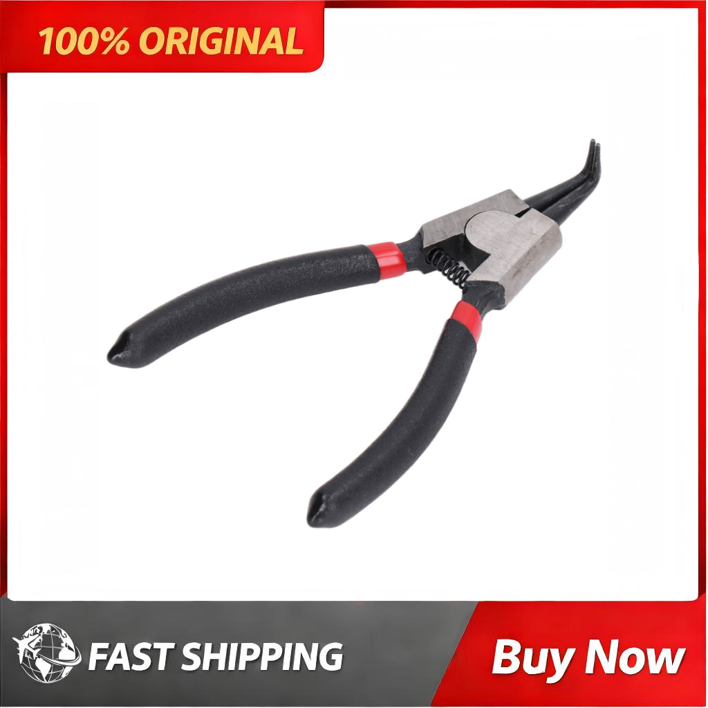 Snap Button Plier - Szczypce do pierścieni osadczych zagięte, 5