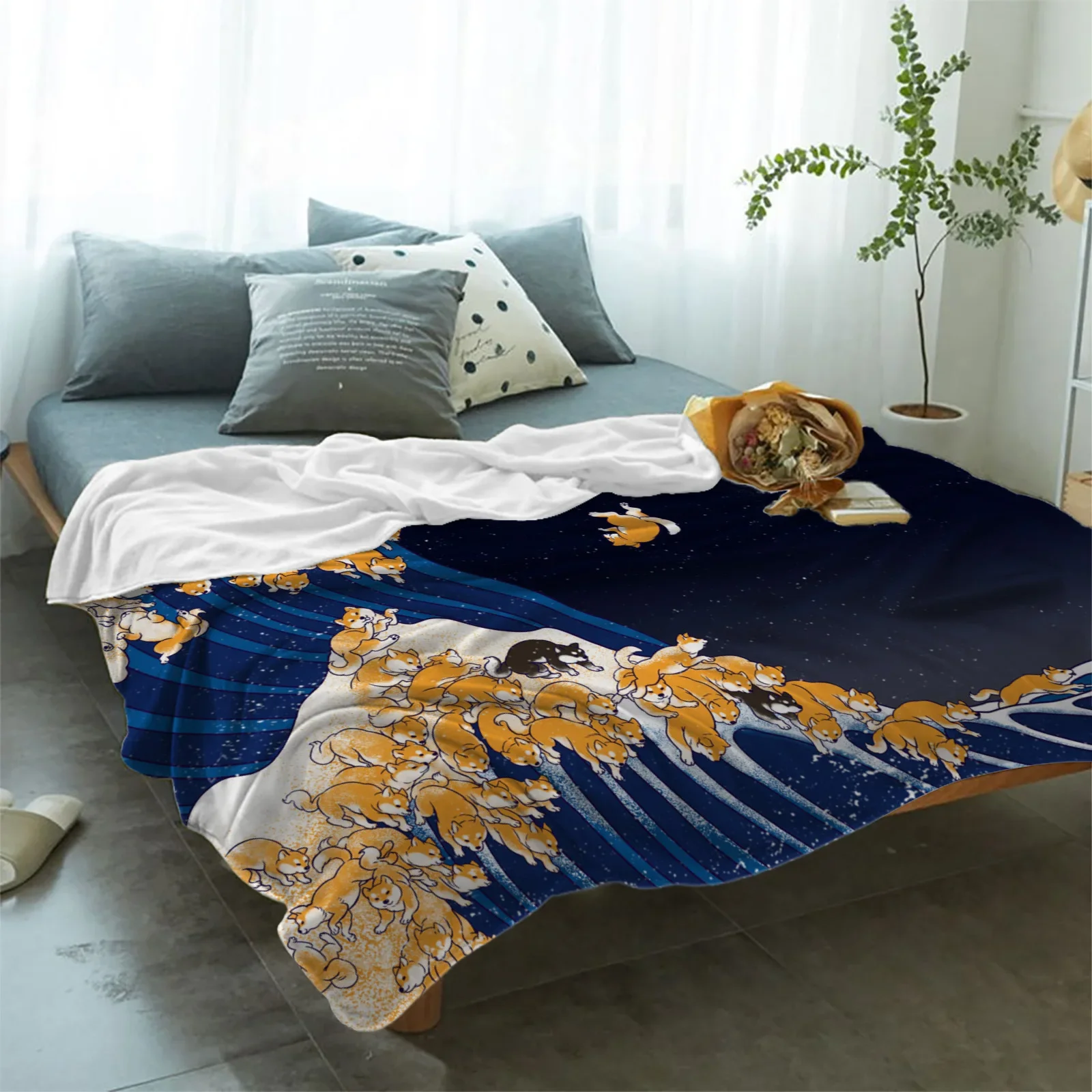 Shiba Inu koc flanelowy ciepły – Fabric Softener Sheet recenzja i cena