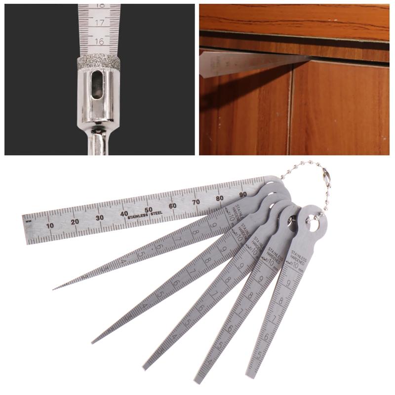 Zestaw 6 szt. miarek szczelino – Seam Gauge Metal recenzja i cena