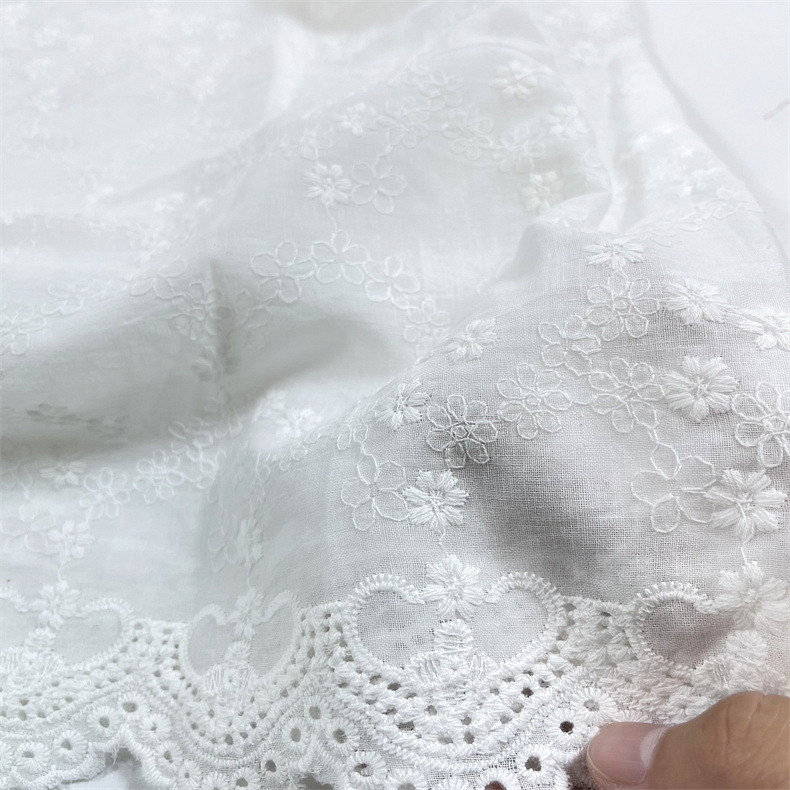 Tkanina bawełniana 100% z falb – Sewing Eyelet Fabric recenzja i cena