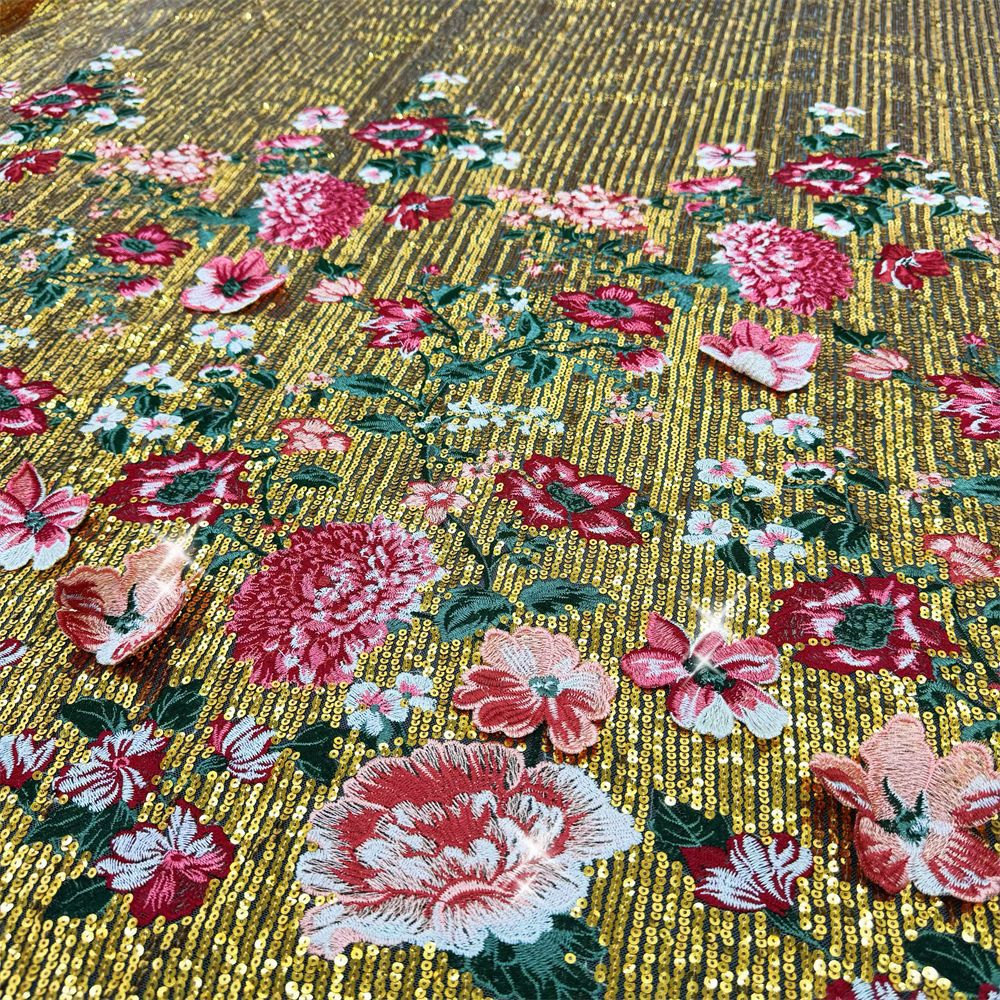 1 jard trójwymiarowej tkaniny  – Sewing Embroidery Fabric recenzja i cena