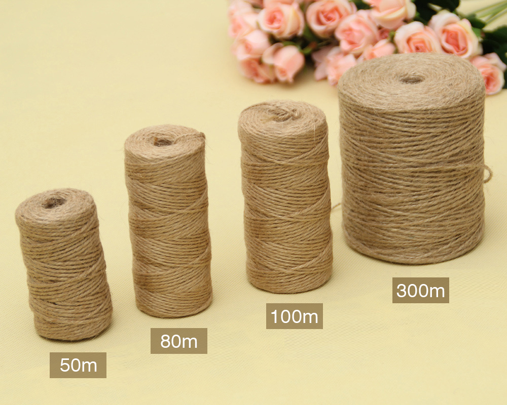 50/80/100 metrów Naturalna jut – Vintage Sewing Textile recenzja i cena