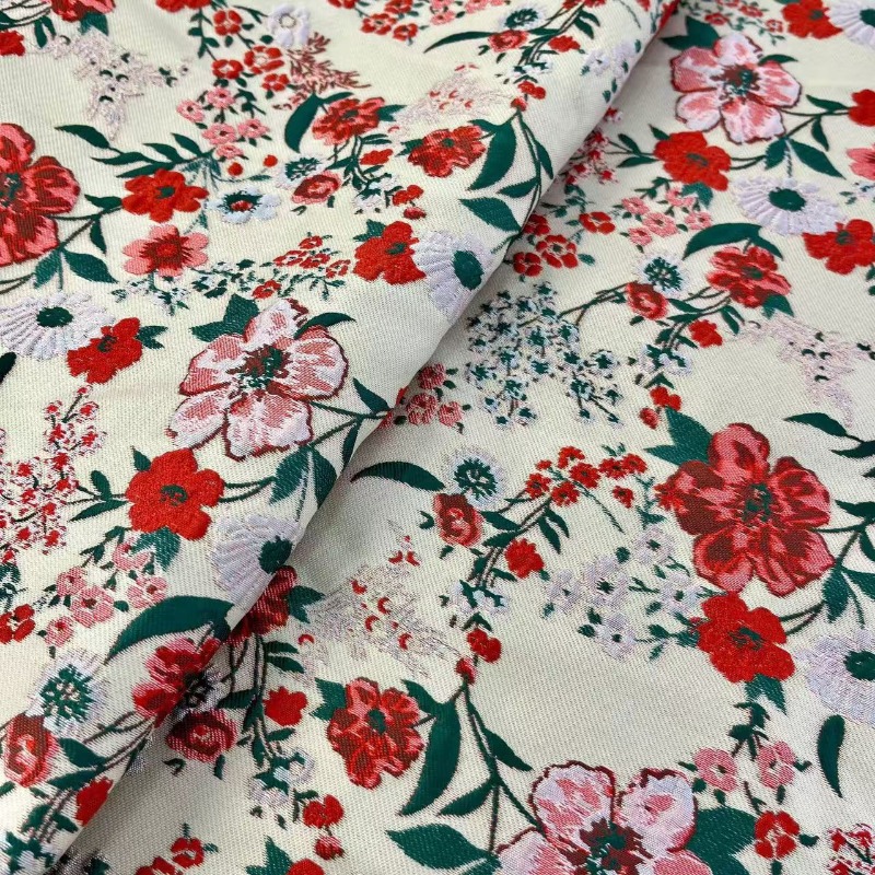 Czerwona Mała Kwiatowa Tkanina – Vintage Sewing Textile recenzja i cena