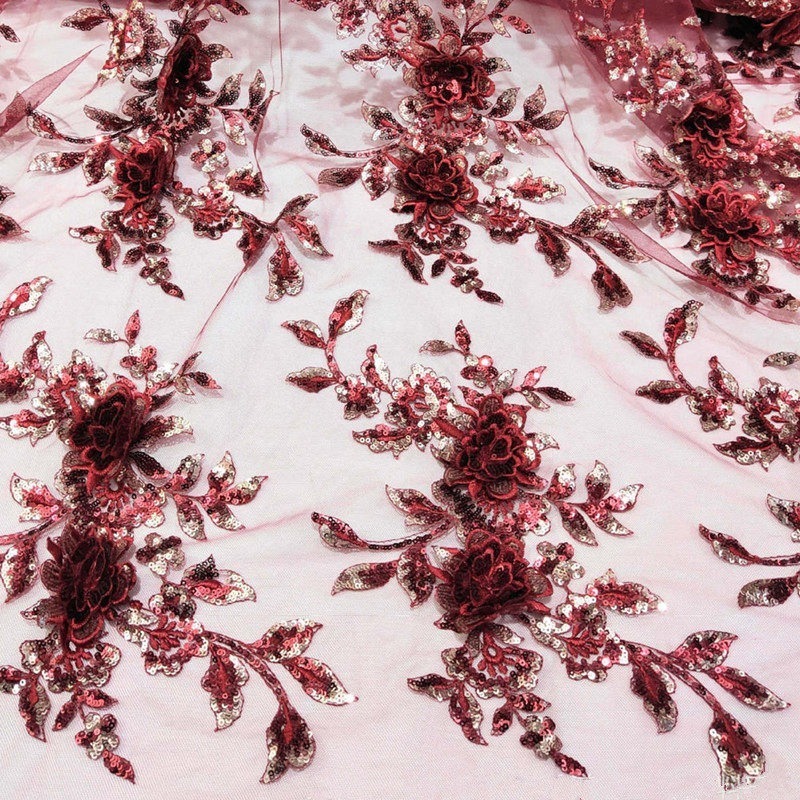 Wielobarwne cekiny, trójwymiar – Sewing Embroidery Fabric recenzja i cena