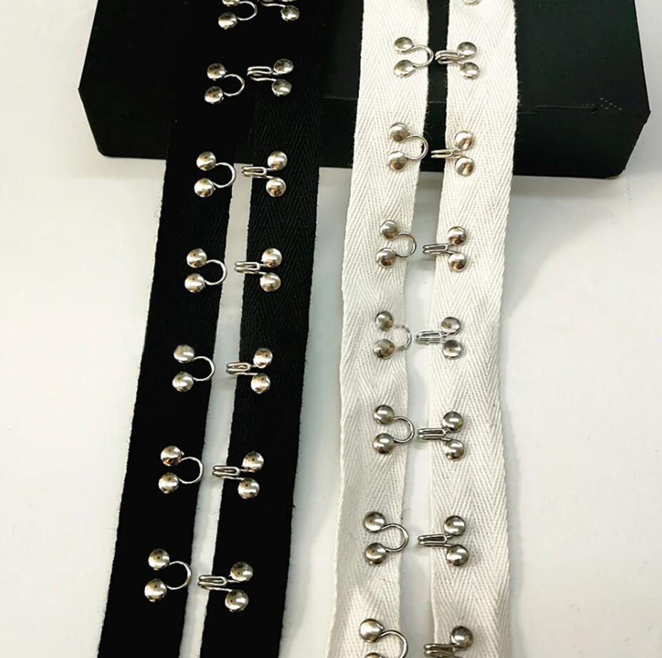 Taśma bawełniana czarno-biała  – Sewing Eyelet Fabric recenzja i cena