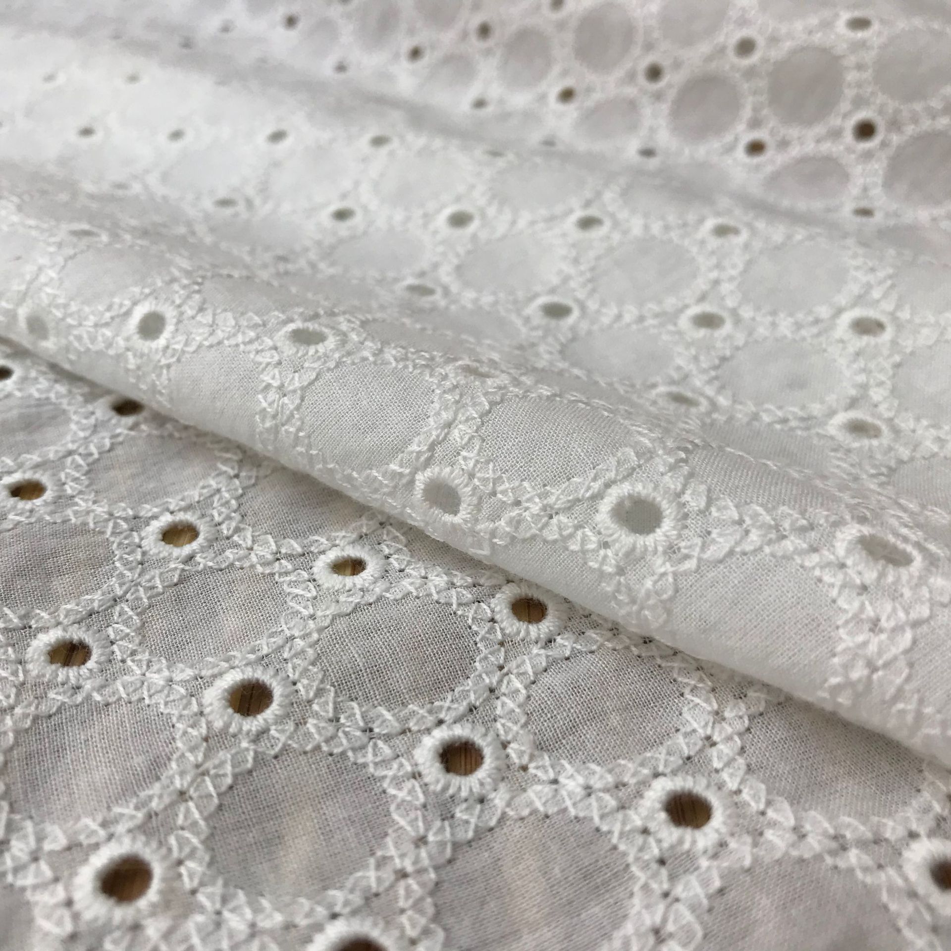 Tkanina dżinsowa bawełniana z  – Sewing Eyelet Fabric recenzja i cena
