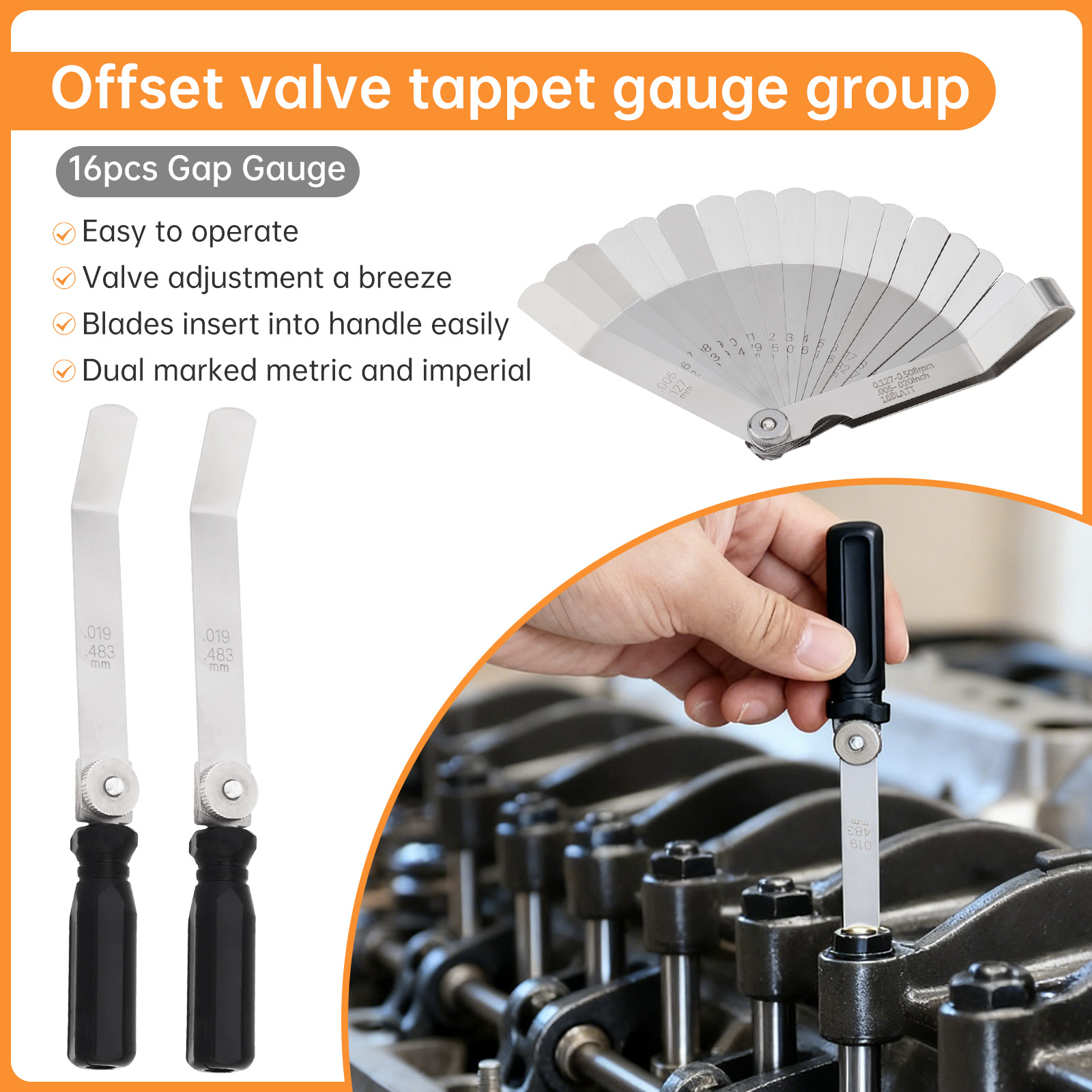 Zestaw szczelinomierzy do zawo – Seam Gauge Metal recenzja i cena