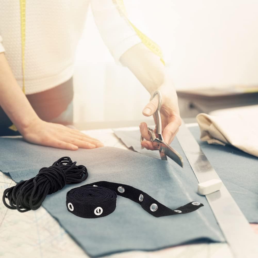 3 jardy taśmy z oczkami, czarn – Sewing Eyelet Fabric recenzja i cena